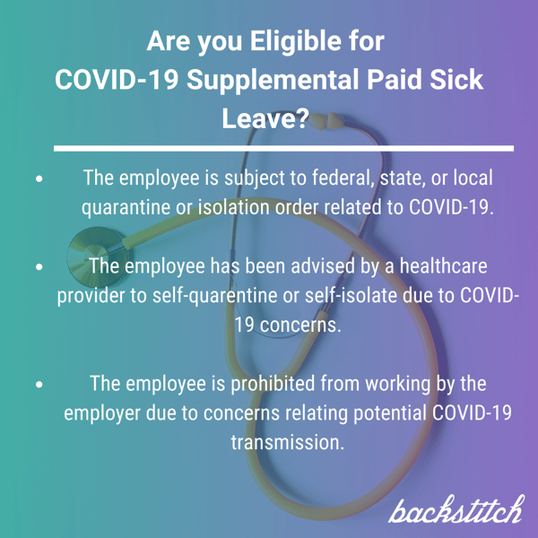 Are you Eligible for COVID Supplemental Paid Sick Leave_