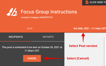 Cancel Scheduled Post 1of2