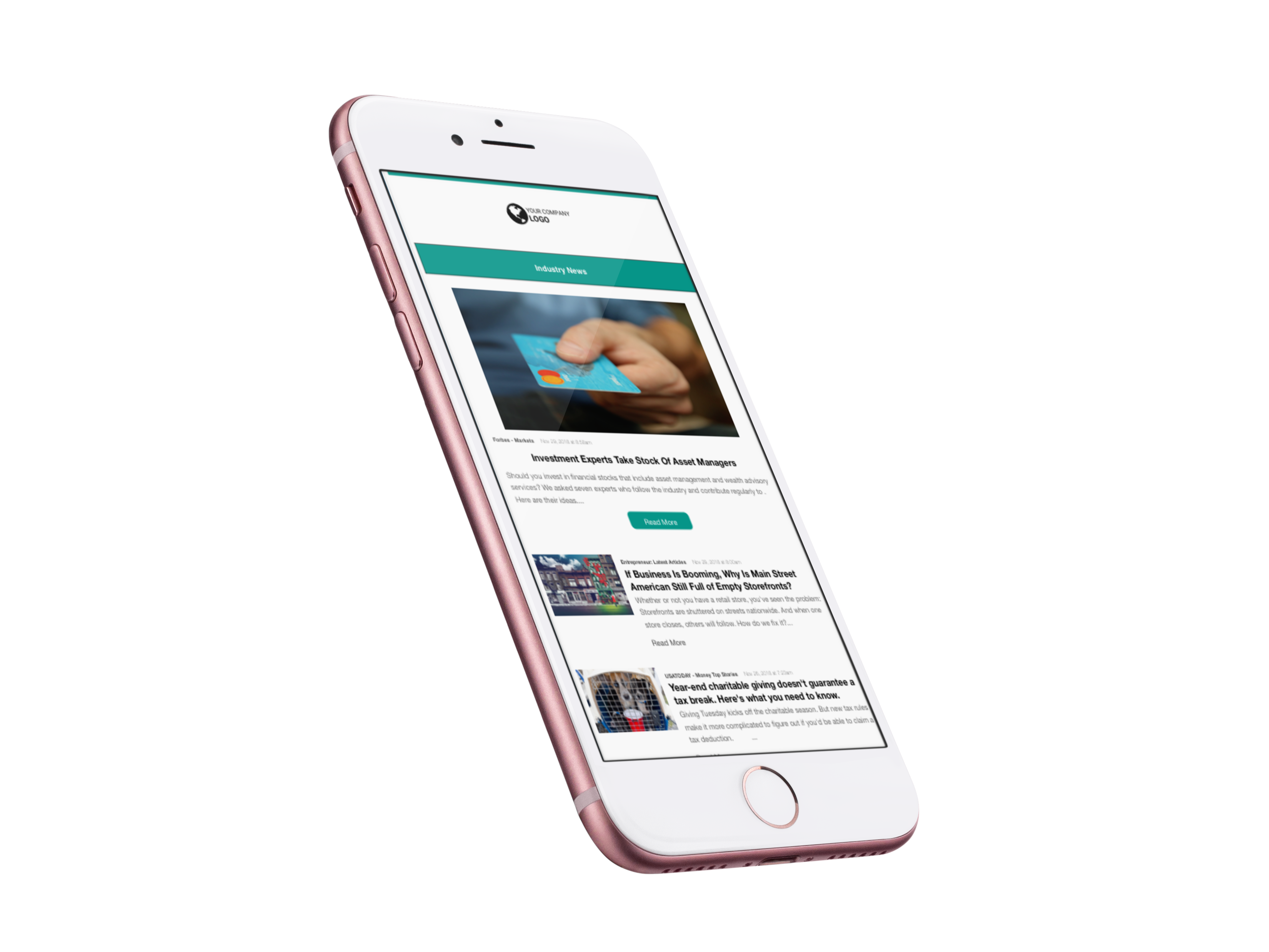 Build your newsletter to be available on a variety of devices including mobile
