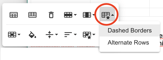 table edit style