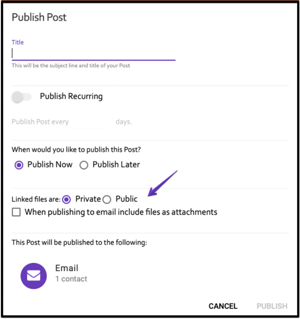 Publish Post