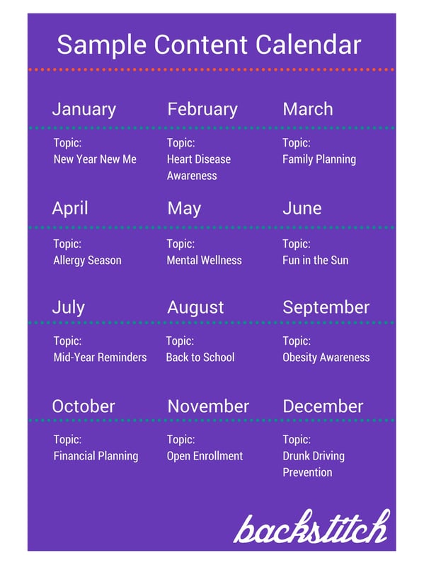 Content calendars gives internal communication teams a set plan to work off of. Examples like this one can help your team build their own.