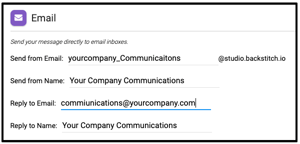 Update email settings