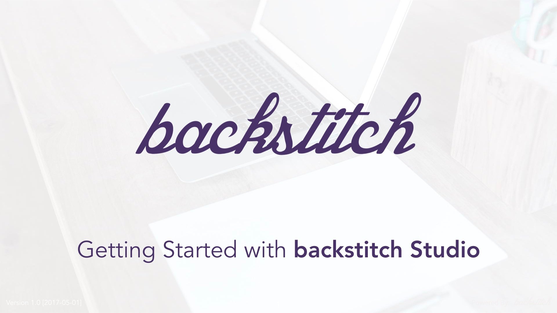 Getting Started with backstitch Studio.001